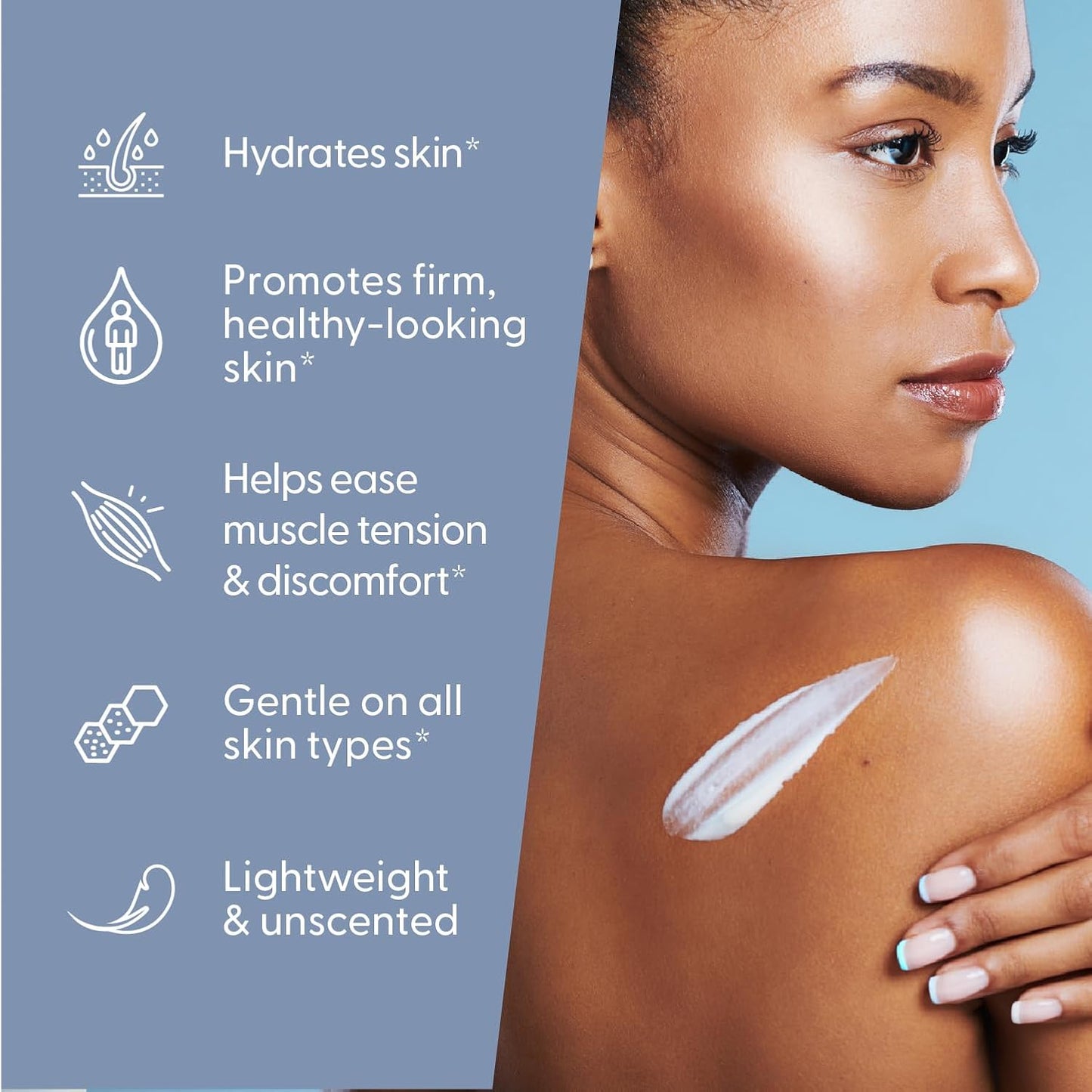 Magnesium Lotion - Ease Muscle Cramps, Calm Restless Legs, Promote Restful Sleep, Moisturize & Hydrate Skin - 8 Fl Oz - Magnesium Cream for Sleep, Magnesium Butter, Topical Magnesium