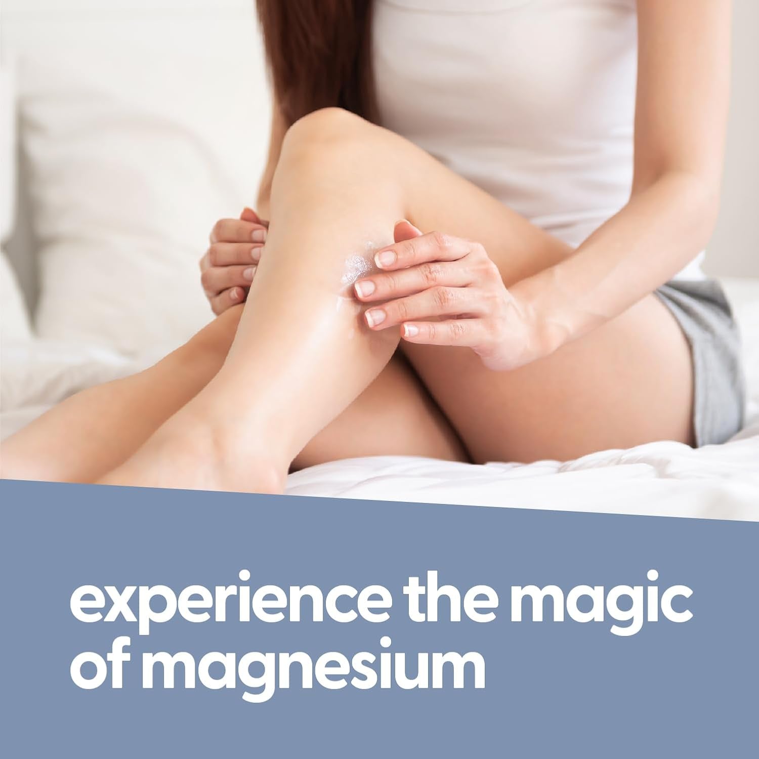 Magnesium Lotion - Ease Muscle Cramps, Calm Restless Legs, Promote Restful Sleep, Moisturize & Hydrate Skin - 8 Fl Oz - Magnesium Cream for Sleep, Magnesium Butter, Topical Magnesium